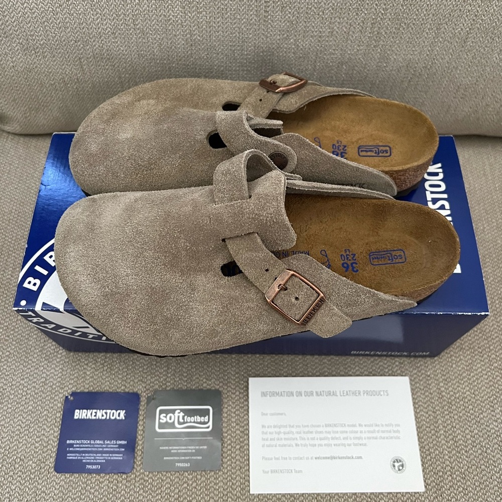 Boston Soft Footbed Birkenstock - Taupe